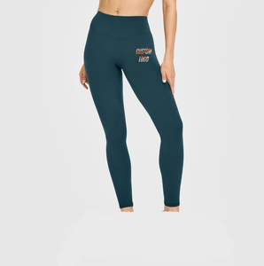 Leggings de yoga taille haute doux avec logo personnalisé pour femmes, leggings de course ajustés, vêtements de sport pour femmes - Product Image 1