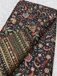 SQ embroidery fabric sequin fabric embroidery abaya fabric embroidered kaftan fabric beaded fabric garment manufacturing factory - Product Image 6