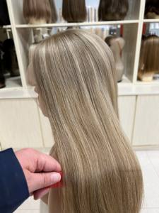 Peluca de Cabello Humano Chino, Peluca con Frente de Encaje, Encaje Suizo HD, Largo Promedio, Talla de Gorra Pequeña - Product Image 5