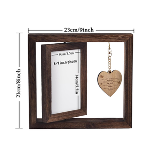 Marco de Fotos Conmemorativo de Madera Natural al por Mayor, Mini Marco de Fotos Vintage, Decoración para Urnas, de Fábrica en Vietnam - Product Image 3