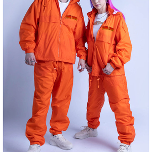 Unisex Solid Color <b>Wind</b> <b>Breaker</b> Women Tracksuit High Quality 100% Nylon Waterproof Lightweight Windbreaker Tracksuit - Product Image 1