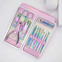 Ensemble de manucure professionnel de luxe Morje Surgical personnalisé, 17 pièces, kit de soin des ongles, outils de pédicure en acier inoxydable, portable, haute qualité