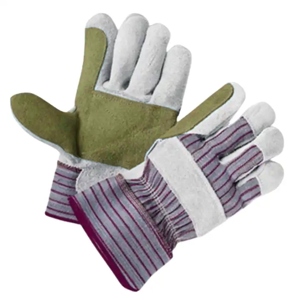 Top Grade Reinforced Cowhide Split Leather Work <b>Gloves</b> <b>Long</b> Lasting Soft Comfortable Safety Cotton <b>Gloves</b> with Features - Product Image 4