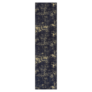 Tappeto Runner Lavabile Nero MAVAL 76x25 cm con Dettagli Oro Colore Nero+Oro - Product Image 2