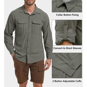 เสื้อเดินป่าคุณภาพสูงจากผู้ผลิต Odm สำหรับผู้ชาย สวมใส่สบาย ระบายอากาศได้ดี แห้งเร็ว เสื้อผู้ชายสำหรับขี่มอเตอร์ไซค์ แข่งรถ ไซส์ผู้ใหญ่ - Product Image 6