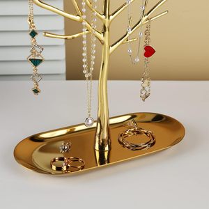Support à bijoux en forme d'arbre, organisateur de bijoux en métal, support pour colliers, support pour boucles d'oreilles, support pour bracelets - Product Image 3