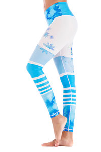 Leggings de Yoga Cómodos y Transpirables de Cintura Alta, Control de Abdomen, Compresión, Pantalones Deportivos con Estampado - Product Image 2