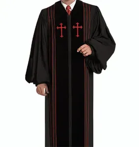 Túnicas de Iglesia Personalizables de Alta Calidad al por Mayor con Servicio OEM y Comodidad Transpirable - Product Image 4