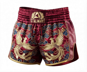 Pantalones Cortos de Muay Thai Stalwart, Diseño de Flor de Cerezo, Poliéster y Algodón, Secado Rápido, Ecológicos, Duraderos, para Todas las Estaciones, Artes Marciales - Product Image 6