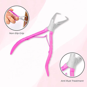 Pinzas para Remover Extensiones de Cabello Rosadas, Herramienta de Acero Inoxidable para Remover Micro Anillas, Fácil y sin Esfuerzo - Product Image 3