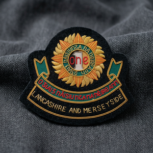 Custom Embroidered Lancashire Patch <b>Sew</b>-On Fabric Badge Style Safety <b>Pin</b> Irregular Shape for Garment - Product Image 4