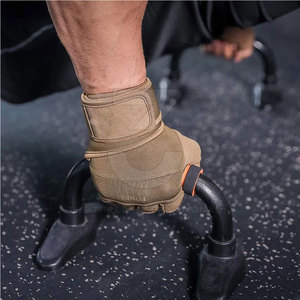 Gants de fitness demi-doigts en néoprène personnalisés avec sangle de poignet réglable, paume souple et tissu ventilé pour une performance supérieure en musculation - Product Image 4