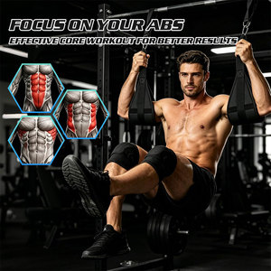 Unisex Heavy-Duty Durable Cotton Latex Nylon Ab Straps Fitness Gym Hanging <b>Pull</b>-<b>Up</b> <b>Bar</b> Arm Padded Core Workouts Fitness Workout - Product Image 3