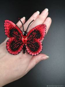 MD HANDICRAFTS MD-9568 Beautiful Embroidery <b>Art</b> Brooch with Hand-Stitched Beads and <b>Sequins</b> for Wedding Occasions - Product Image 5