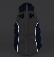 Manteau d'hiver chaud et écologique pour chien, moderne, doux, en fausse fourrure et coton, uni, réglable, pour petits chiens, avec anneau de laisse, lavable en machine