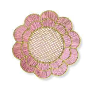 Assiette de présentation en rotin, design bohème, pour mariage, style bohème, rectangulaire, avec bordure bleue, tressée - Product Image 5