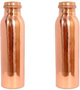 Bouteille d'eau en cuivre pour une hydratation naturelle, idéale pour les marques de style de vie holistique et les magasins de bien-être - Product Image 4