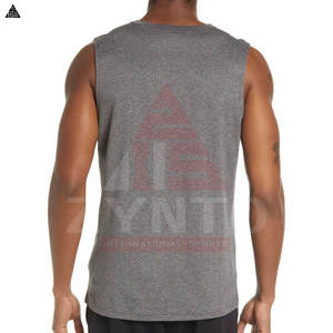 เสื้อกล้ามผู้ชายขายดี ดีไซน์ OEM ระบายอากาศได้ดี ไซส์ใหญ่ จากปากีสถาน เสื้อกล้ามออกกำลังกายสำหรับผู้ชาย - Product Image 2