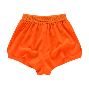 Shorts Deportivos de Cintura Alta para Mujer, Transpirables, de Secado Rápido, Color Sólido, Tejido Deportivo, Spandex, Poliéster - Product Image 2