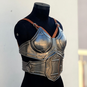 Armadura de Acero Hecha a Mano para Mujer, Cuerpo de Caballero Medieval, Disfraz de Cosplay, Guerrero Femenina, Recreación Histórica, Equipo de Fantasía - Product Image 3