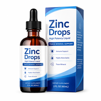 Gouttes de Zinc Véganes Sans OGM, Saveur Baies Mixtes (Sureau), Sans Alcool, Supplément Quotidien de Minéraux Essentiels, Soutien Immunitaire Adulte, Marque Privée