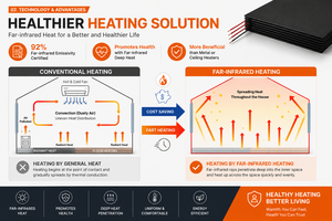Panel de Calefacción Eléctrico de Grafeno y Carbono para Uso Doméstico y Comercial - Product Image 3