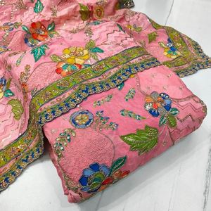 Tissu brocart de luxe imprimé, tissu jacquard brodé imprimé pour robe de mariée, Kurti, robe et costume - Product Image 2