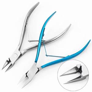 Coupe-ongles professionnels en acier inoxydable avec lames courbées et affûtées pour les doigts, ouverture large, portables, pour ongles épais - Product Image 1