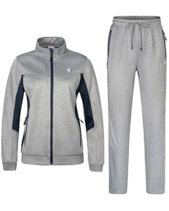 Women Premium Sports Tracksuit Set Stand Collar <b>Zip</b> <b>Up</b> <b>Jacket</b> Jogger Pants Breathable Athletic Gym Running Training Suit - Product Image 1