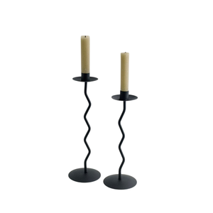 Exclusive <b>Metal</b> Taper <b>Candle</b> <b>Holder</b> Used for Home and Christmas Tabletop Lighting Decoration <b>Black</b> Color <b>Candle</b> Stand - Product Image 5