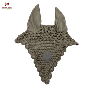 Accessoires Équestres de Haute Qualité : Voile Anti-Mouches en Coton pour Cheval avec Cordon Unique, Bonnet Filet Anti-Mouches, Équipement de Course - Product Image 3