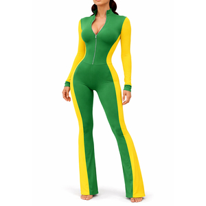 Combinaison de yoga pour femmes fabriquée au Pakistan, en tissu polyester et toile, séchage rapide, respirante, décontractée, taille haute - Product Image 1