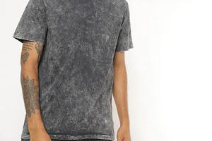 T-shirts homme effet délavé, coton délavé, tissu respirant, coupe décontractée, streetwear décontracté, manches courtes, col rond - Product Image 6