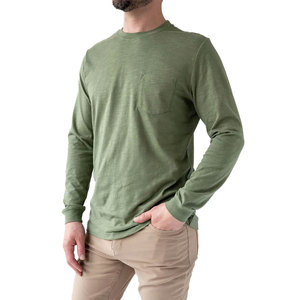 T-shirts de luxe pour hommes à manches longues, personnalisables, décontractés, col rond, coupe oversize, style streetwear, vente en gros - Product Image 4