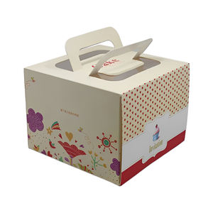 Factory Direct Light blue Birthday Cake Boxes - Square Gift Box with <b>Window</b> for Cakes - Product Image 6