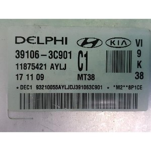 Módulo de Control del Motor Equus VI 2009-2011 Usado ORIGINAL 391063C901 - Product Image 4