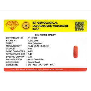 High Quality 6.05 Carat Natural Red Coral Cabochon Loose Gemstone for Jewelry Making - Product Image 4