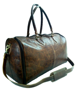 Outdoor Portable Luxury Sport Gym PU Leather Wet Dry Overnight Weekender Tote Portable <b>Luggage</b> Duffle Travel Bag - Product Image 2