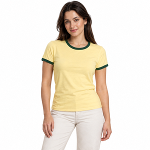Short <b>Sleeved</b> T Shirt Customized <b>Plain</b> Color Women's T-shirts Wholesale Price Women's <b>Plain</b> T-shirts <b>Tops</b> Comfortable Casual - Product Image 1