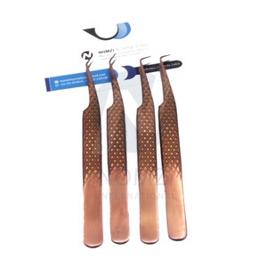 NOMZI INTERNATIONAL NMI-ET-3451-5545 Juego de Pinzas Personalizadas en Oferta, Pinzas Largas con Punta de Diamante y Fibra, de Acero Inoxidable para Pestañas - Product Image 2