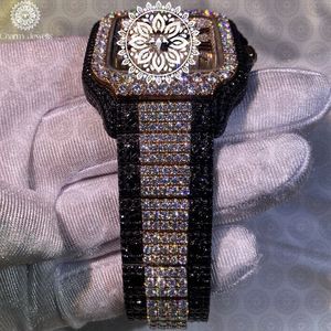 Charm Jewells Luxury Square Analog Quartz <b>Watch</b> Stainless Steel Case Sapphire Crystal Luminous Unisex Folding Clasp 40mm - Product Image 3