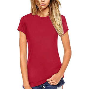 Camiseta de Manga Corta para Mujer, Estilo Urbano, Cuello Redondo, Algodón Grueso, Corte Regular, Antiarrugas, Secado Rápido, Todas las Tallas, Venta al Por Mayor - Product Image 6