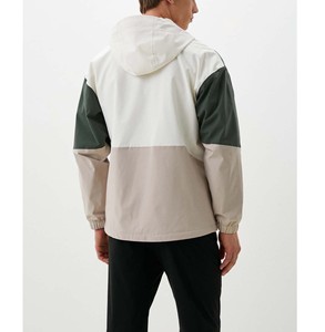 Men's Custom Plus Size Gym Jacket Lightweight Breathable Rain Resistant Waterproof Windbreaker Embroidery Stand Color <b>Block</b> Thin - Product Image 4