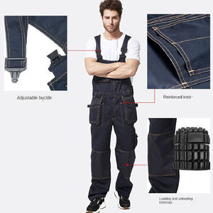 Service OEM, salopettes en coton respirant, nouvelle conception tendance, grandes tailles, meilleur fabricant de vêtements de travail pour hommes - Product Image 3