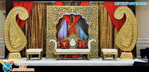 Décor de mariage nigérian inspirant toile de fond de support en métal décors en métal élégants pour la scène de réception de mariage et les arches de scène - Product Image 5