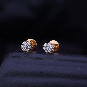 Pendientes de Diamantes Reales con Diseño Floral, Joyería Fina Elegante, Brillante, para Uso Diario, Regalo para Mujer - Product Image 2