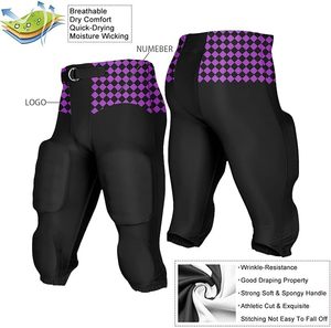 Pantalones de Entrenamiento de Fútbol para Jóvenes con Diseño a Cuadros, Uniforme de Entrenamiento Personalizado con su Logotipo y Número - Product Image 5