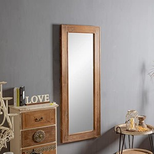 Miroir sur pied en bois de manguier artisanal en gros |   Décoration d'intérieur au design rustique - Product Image 3
