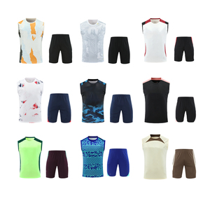 Custom Soccer Tank Set Breathable Quick Dry Football Jersey Vest Men Training Kit OEM Bulk Wholesale Supplier - Product Image 1