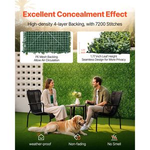 Pannello di Bosso Verde Artificiale Milan 60 x 120 Pollici, Recinzione in Edera Sintetica per Decorazioni Verdi Interne ed Esterne con Protezione UV - Product Image 3